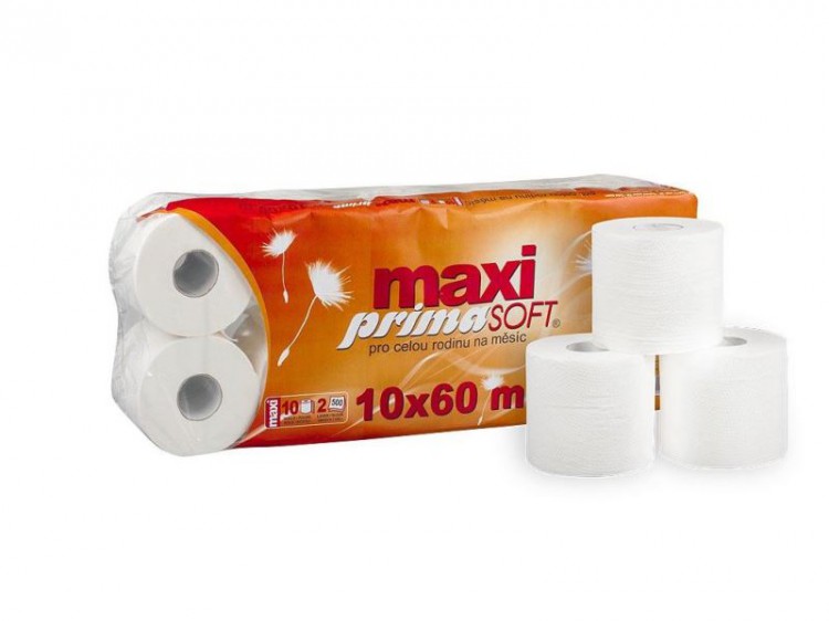 TP XXL Prima 60m 2vr 100% Celulóza | Papírové a hygienické výrobky - Toaletní papíry - Vícevrstvý TP XXL Prima 60m 2vr 100% Celulóza | Papírové a hygienické výrobky - Toaletní papíry - Vícevrstvý